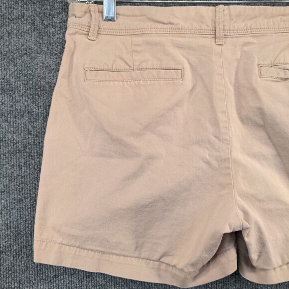 Banana Republic Womens Chino Shorts Tan Size 8 Slash Pockets - Picture 8 of 10